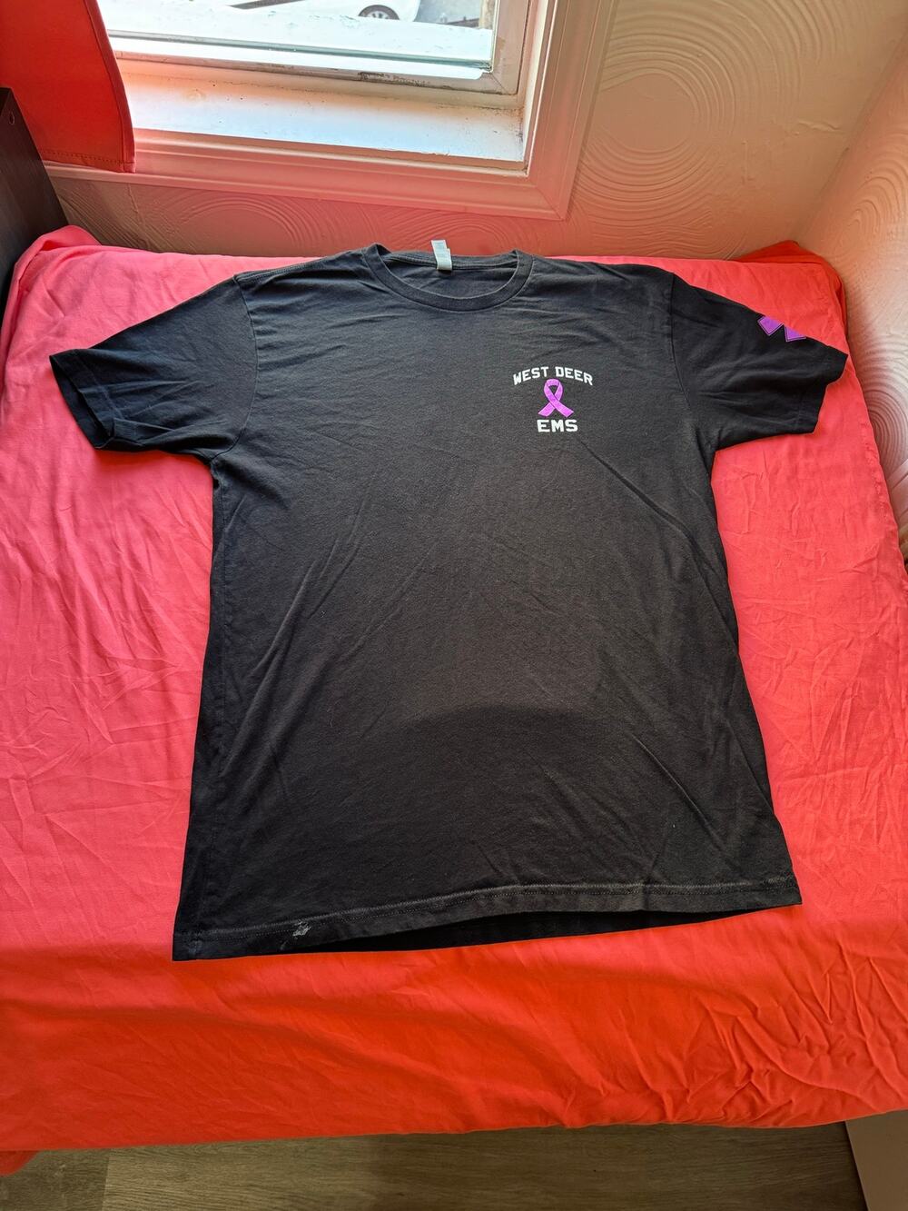 West Deer EMS Brain Health Awareness T-Shirt Black Next Level Size L
